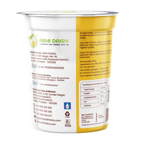 Cow Cup Curd-B